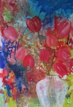 Bloemen schilderij